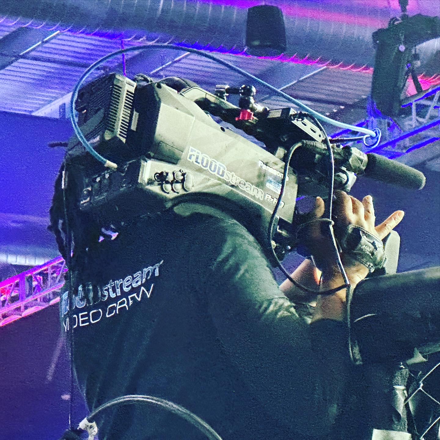 FLOODstream Camera Operator For A Live MMA Broadcast.